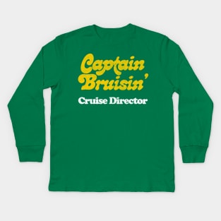 Captain Bruisin' /// Cruise Director Kids Long Sleeve T-Shirt